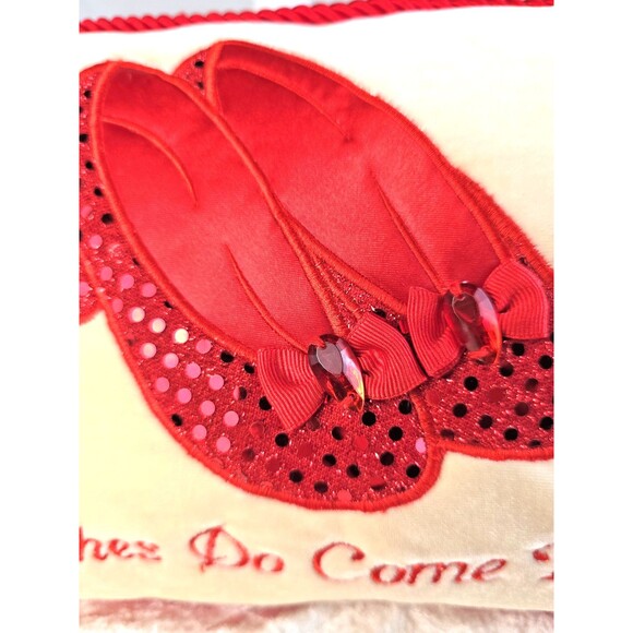 Vintage Warner Bros Studio Store Wizard of Oz Wishes Do Come True Pillow Oz Deco - Picture 2 of 8